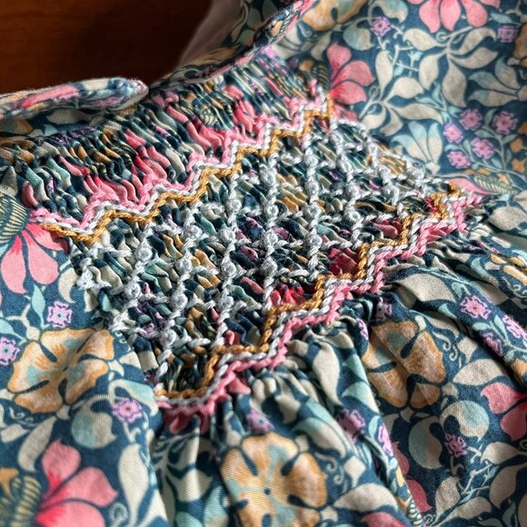 Bonpoint floral smocked dress 3T - Picture 7 of 15